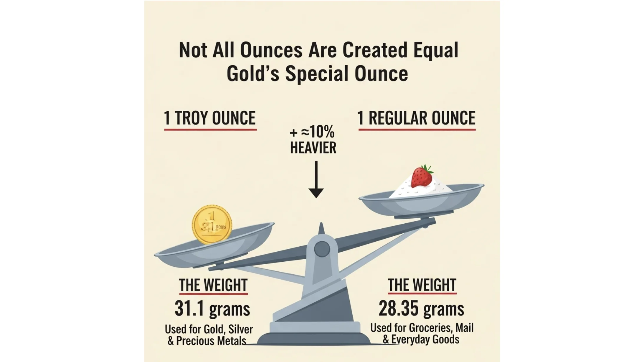 One-ounce gold bar on a dark background