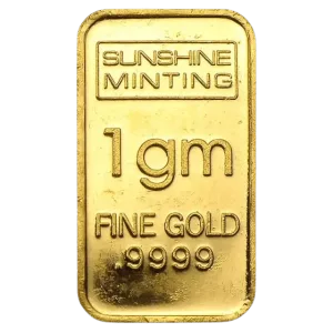 1 gram Gold Bar - Secondary Market 1 gram Gold Bar - Secondary Market