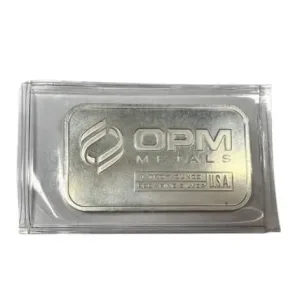 1 oz OPM Silver Bar (.999 Fine ) 1 oz OPM Silver Bar (.999 Fine )