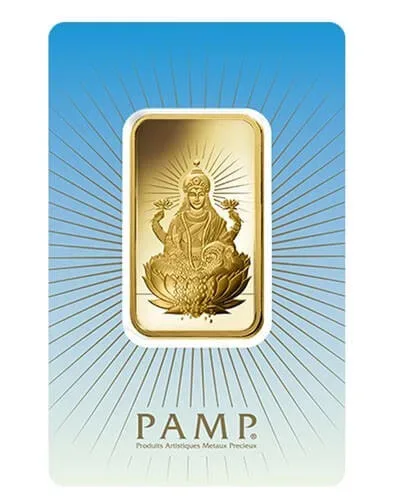 1 oz PAMP Suisse - Lakshmi Gold Bar(New w/Assay)