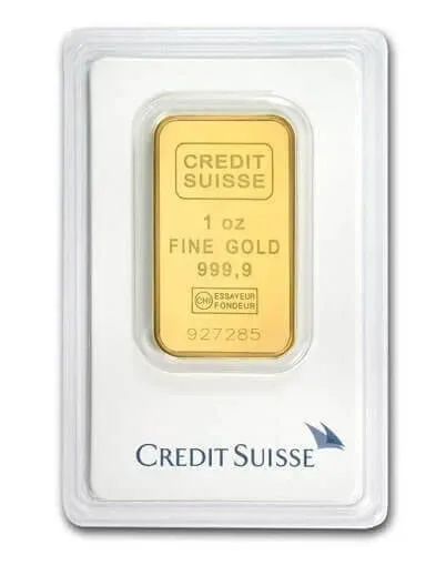 1 oz Credit Suisse Gold Bar(In Assay)