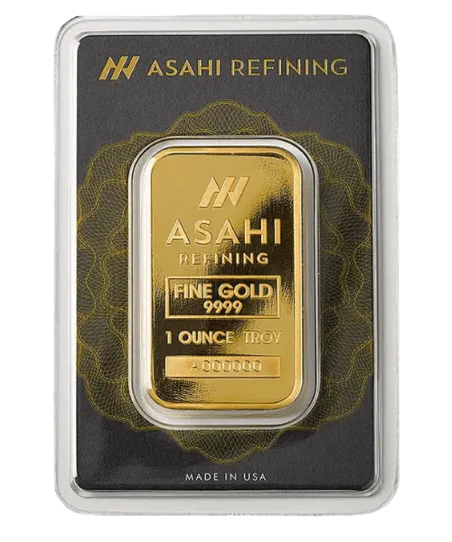1 oz Asahi Gold Bar .9999 Fine (In Assay)