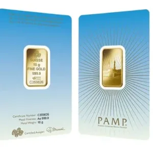 10 Gram Pamp Suisse Ka Bah Mecca Gold Bar (New w/ Assay) 10 Gram Pamp Suisse Ka Bah Mecca Gold Bar (New w/ Assay)