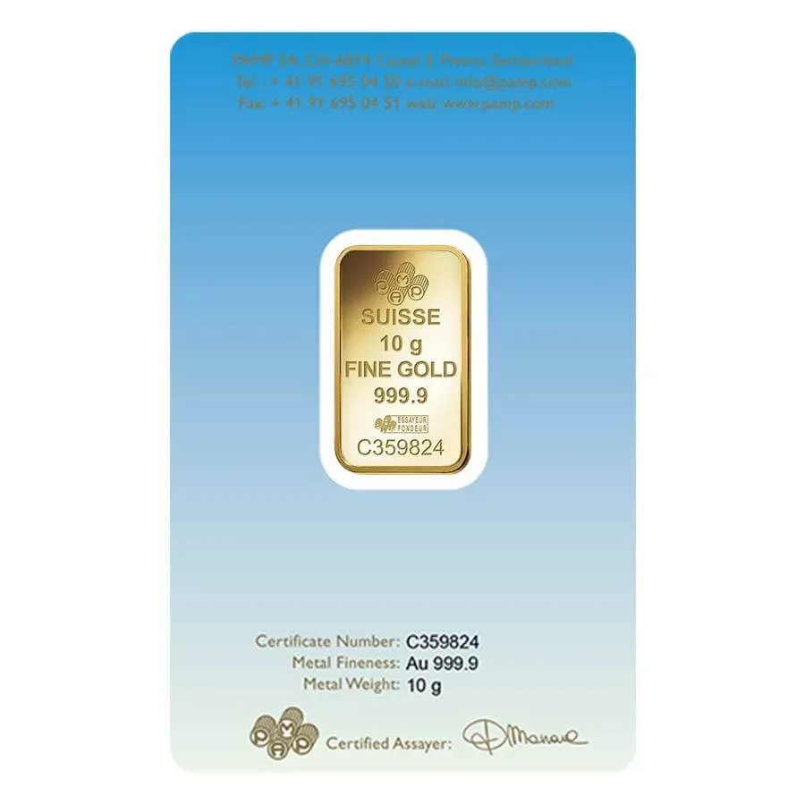 10 Gram Pamp Suisse Gold Romanesque Cross (In Assay) - Image 3