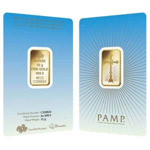 10 Gram Pamp Suisse Gold Romanesque Cross (In Assay) 10 Gram Pamp Suisse Gold Romanesque Cross (In Assay)