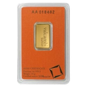 10 Gram Valcambi Gold Bar (In Assay) 10 Gram Valcambi Gold Bar (In Assay)