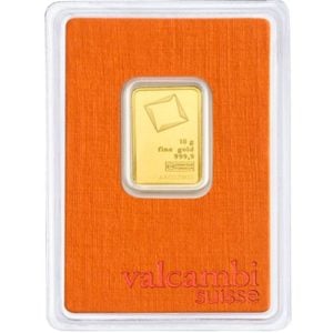 10 Gram Valcambi Gold Bar (In Assay) 10 Gram Valcambi Gold Bar (In Assay)