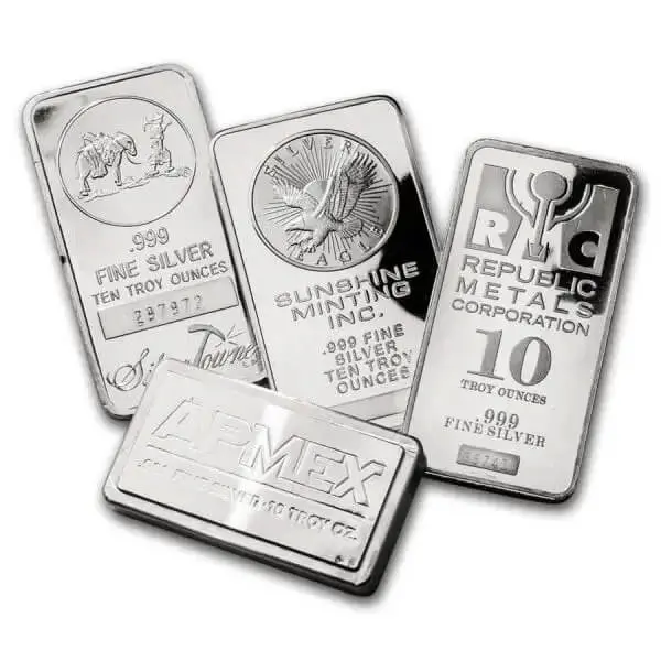 10 oz Secondary Market Silver Bar