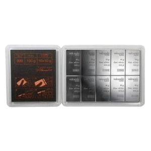 100 Gram (10 x 10g) Valcambi Silver CombiBar (In Assay) 100 Gram (10 x 10g) Valcambi Silver CombiBar (In Assay)