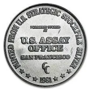 1981 US Assay Office Silver Coin - 1 Oz Silver Round 1981 US Assay Office Silver Coin - 1 Oz Silver Round