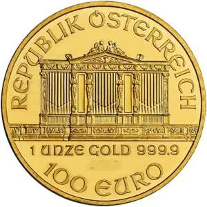 1 oz Austrian Philharmonic Gold Coin(Random Year) 1 oz Austrian Philharmonic Gold Coin(Random Year)