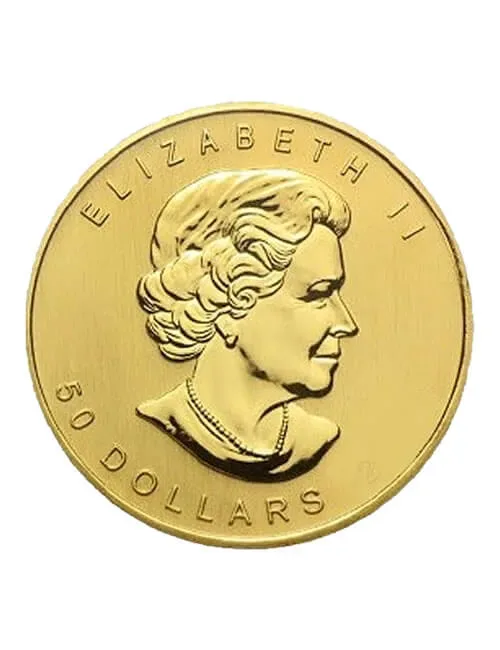 1 oz Canadian Gold Maple Leaf Coin .9999 Fine - Random Year - Image 2