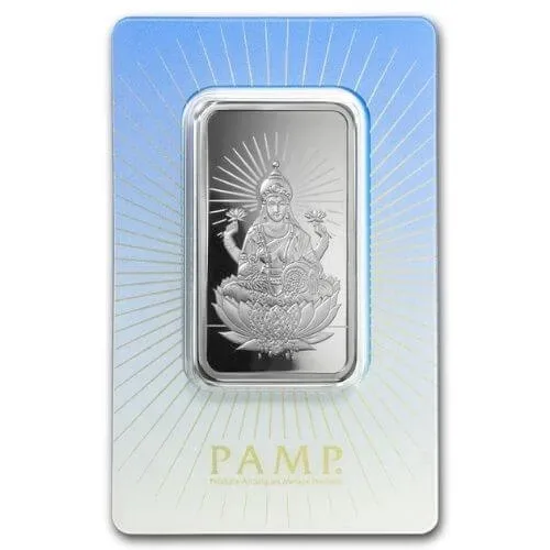 1 oz PAMP Suisse Silver Bar - Lakshmi(In Assay)