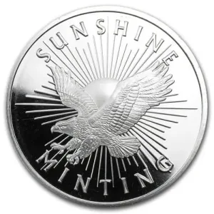 1 oz Silver Rounds Random Brand (Lot of 10) 1 oz Silver Rounds Random Brand (Lot of 10)