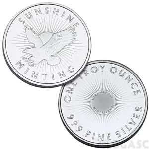 1 oz Silver Rounds Random Brand (Lot of 10) 1 oz Silver Rounds Random Brand (Lot of 10)