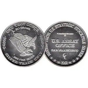 1981 US Assay Office Silver Coin - 1 Oz Silver Round 1981 US Assay Office Silver Coin - 1 Oz Silver Round