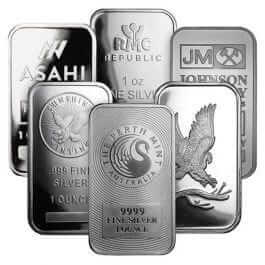 1 Oz Silver Bar (Random Brands) 1 Oz Silver Bar (Random Brands)