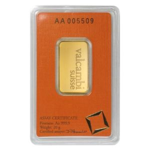20 gram Valcambi Gold Bar (In Assay) 20 gram Valcambi Gold Bar (In Assay)
