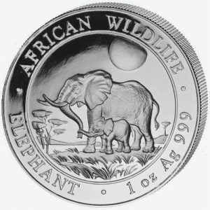 2011 1 oz Somalian Elephant Silver Coin(BU) 2011 1 oz Somalian Elephant Silver Coin(BU)