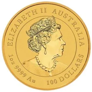 2023 Australia 1 oz Gold Lunar Rabbit BU (Series III) - Image 2