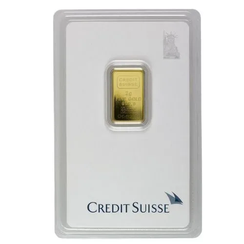Credit Suisse 2 gram Gold Bar Statue of Liberty (In Assay) - Image 4