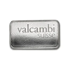 100 gram Platinum Bar - Valcambi (In Assay) 100 gram Platinum Bar - Valcambi (In Assay)