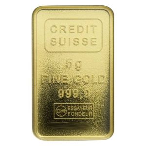 5 Gram Credit Suisse Gold Bar Statue of Liberty (In Assay) 5 Gram Credit Suisse Gold Bar Statue of Liberty (In Assay)