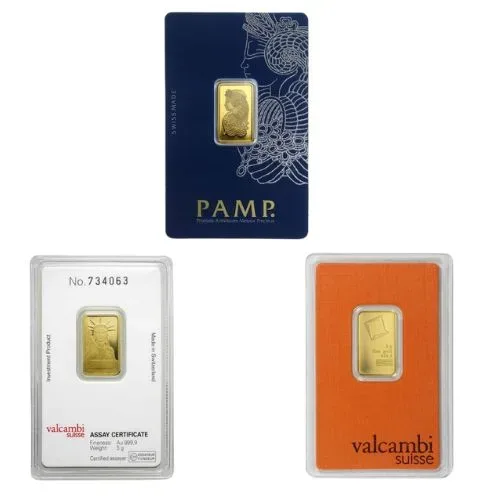 5 Gram Random Brand Gold Bar - (In Assay)