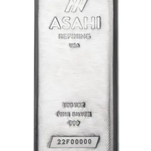 100 oz Asahi Silver Bar 100 oz Asahi Silver Bar