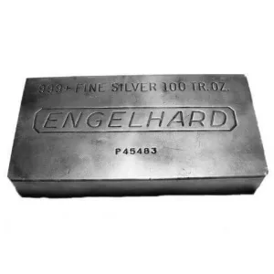 Engelhard 100 oz Silver Bar Engelhard 100 oz Silver Bar