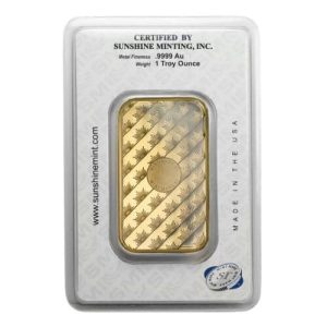 1 oz Gold Bar Sunshine Mint New Design (In TEP Packaging) 1 oz Gold Bar Sunshine Mint New Design (In TEP Packaging)