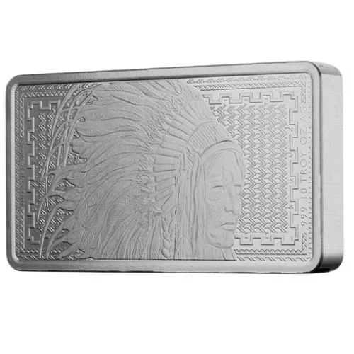 10 oz Silver Liberty Trade Buffalo Bars (New) - Image 4