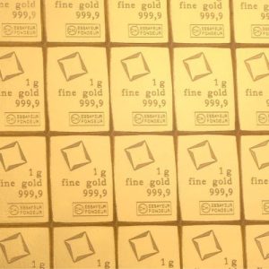 20 x 1 gram Gold Valcambi CombiBar™ (In Assay) 20 x 1 gram Gold Valcambi CombiBar™ (In Assay)
