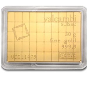 50 x 1 gram Gold Valcambi CombiBar™ (In Assay) 50 x 1 gram Gold Valcambi CombiBar™ (In Assay)