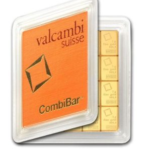 20 x 1 gram Gold Valcambi CombiBar™ (In Assay) 20 x 1 gram Gold Valcambi CombiBar™ (In Assay)