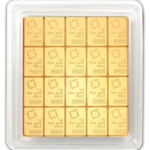 20 x 1 gram Gold Valcambi CombiBar™ (In Assay) 20 x 1 gram Gold Valcambi CombiBar™ (In Assay)
