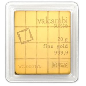 20 x 1 gram Gold Valcambi CombiBar™ (In Assay) 20 x 1 gram Gold Valcambi CombiBar™ (In Assay)