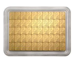 50 x 1 gram Gold Valcambi CombiBar™ (In Assay) 50 x 1 gram Gold Valcambi CombiBar™ (In Assay)