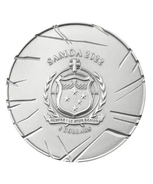 Samoa 1 oz DC Comics Two-Face Supervillain Silver Coin 2022 - Image 2