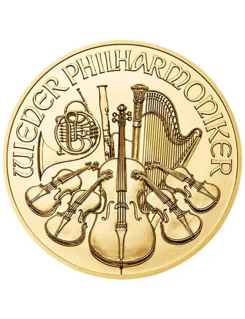 1 oz Austrian Philharmonic Gold Coin(Random Year) - Image 2