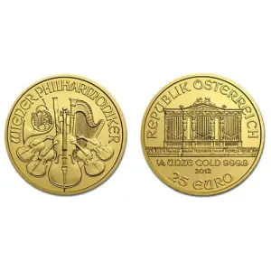 Austrian Philharmonic 1/4 Oz Gold Coin Austrian Philharmonic 1/4 Oz Gold Coin