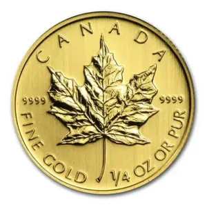 1/4 Oz Gold Maple Leaf - Canadian Maple Leaf Coin 1/4 Oz Gold Maple Leaf - Canadian Maple Leaf Coin