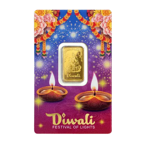 Diwali - Lakshmi 5g Gold Bar 2023