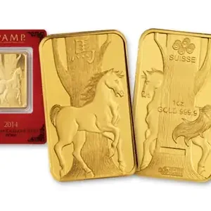 1 Oz Gold Bar - PAMP Suisse Horse (In Assay) 1 Oz Gold Bar - PAMP Suisse Horse (In Assay)