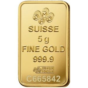 5 Gram PAMP Suisse Rosa Gold Bar 5 Gram PAMP Suisse Rosa Gold Bar