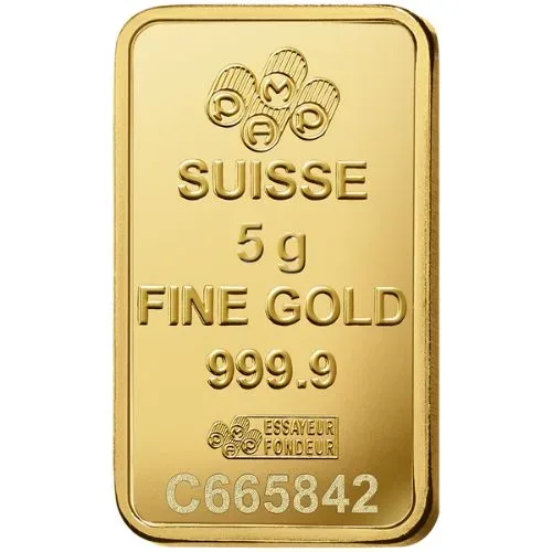 5 Gram PAMP Suisse Rosa Gold Bar - Image 3