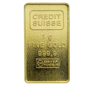 Credit Suisse 1 gram gold bar Statue of Liberty (New Assay) Credit Suisse 1 gram gold bar Statue of Liberty (New Assay)