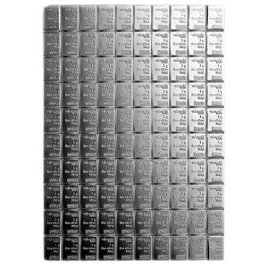 100 x 1 Gram Valcambi Silver CombiBar 100 x 1 Gram Valcambi Silver CombiBar