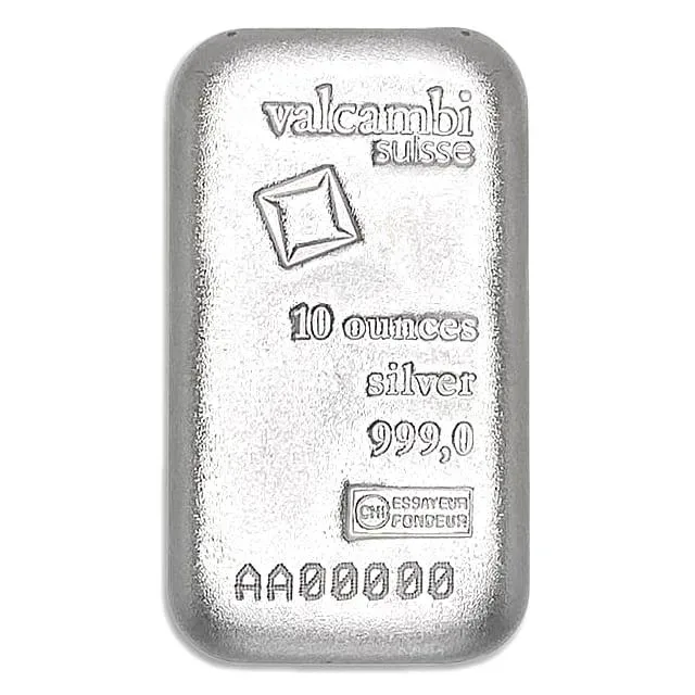 Valcambi 10 oz Silver Bar