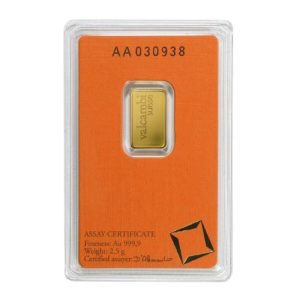 2.5 Gram Valcambi Gold Bar (In Assay) 2.5 Gram Valcambi Gold Bar (In Assay)